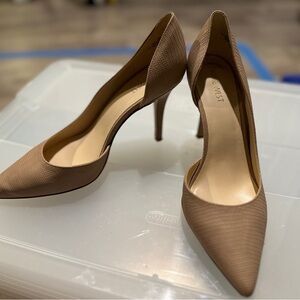 Nine West Women's Brown Textured Heels